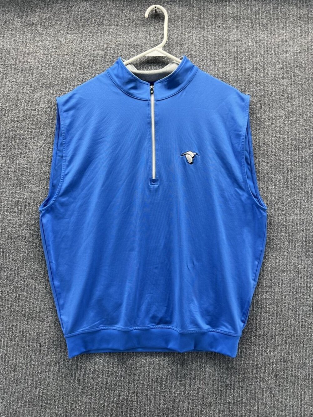 FootJoy Vest Men Large Blue Windbreaker 1/4 Zip Golf Outdoor Stretch Softshell
